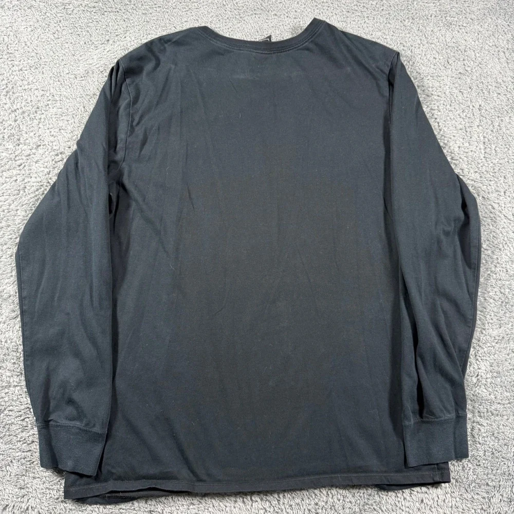 Y2K Jordan Long Sleeve Shirt Mens Large Black Dri-FIT Jumpman Graphic Tee
